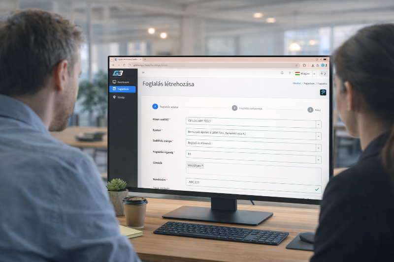 GateBooking proces rezervácie časového okna